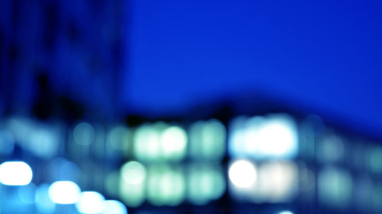 Blurred night architecture